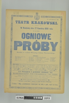 OGNIOWE PRÓBY