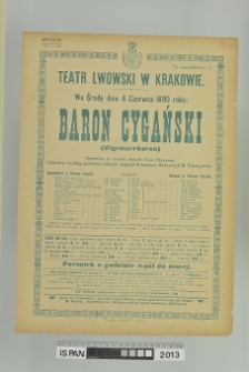 BARON CYGAŃSKI (ZIGEUNERBARON)