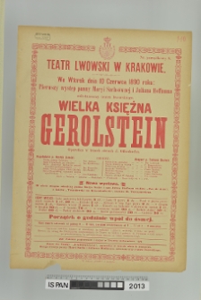 WIELKA KSIĘŻNA GEROLSTEIN