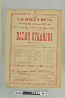 BARON CYGAŃSKI (ZIGEUNERBARON)