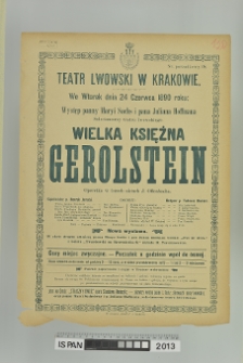 WIELKA KSIĘŻNA GEROLSTEIN