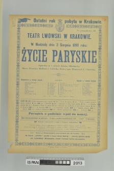 ŻYCIE PARYSKIE