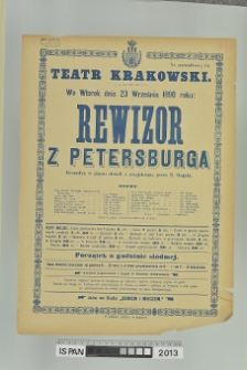 REWIZOR Z PETERSBURGA