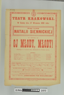 OJ MŁODY, MŁODY
