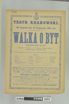 WALKA O BYT (LA LUTTE POUR LA VIE)