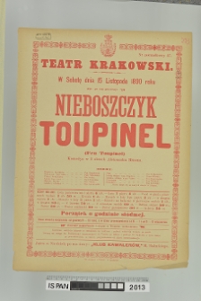 NIEBOSZCZYK TOUPINEL (FEU TOUPINEL)