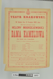 DAMA KAMELIOWA (LA DAME AUX CAMELIAS)