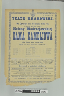 DAMA KAMELIOWA ((LA DAME AUX CAMELIAS)