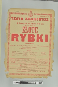ZŁOTE RYBKI (GOLDFISCHE), (ZŁOTA RYBKA)