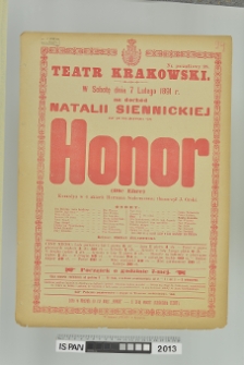 HONOR (DIE EHRE)