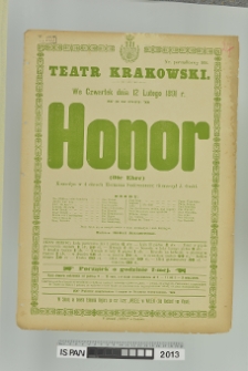 HONOR (DIE EHRE)