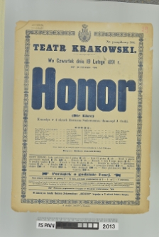 HONOR (DIE EHRE)