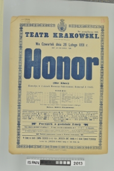 HONOR (DIE EHRE)