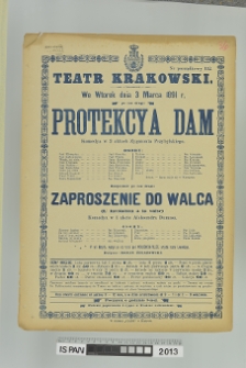 PROTEKCYA DAM (PROTEKCJA DAM), ZAPROSZNIE DO WALCA (L'INVITATION A LA VALSE)
