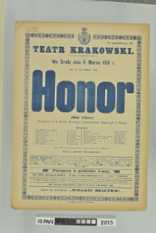 HONOR (DIE EHRE)