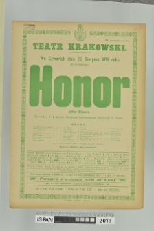 HONOR (Die Ehre)