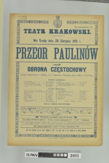 PRZEOR PAULIN&Oacute;W CZYLI OBRONA CZĘSTOCHOWY