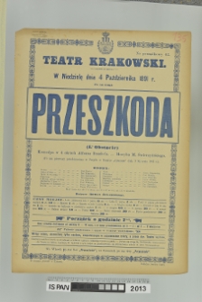 PRZESZKODA (L'Obstacle)