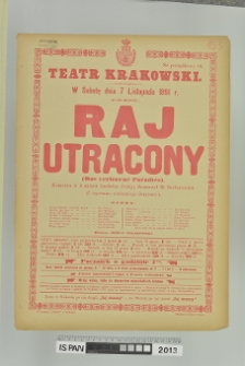 RAJ UTRACONY (Das verlorene Paradies)