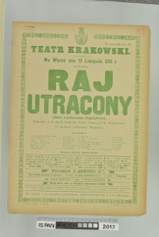 RAJ UTRACONY (Das verlorene Paradies)