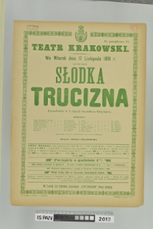 SŁODKA TRUCIZNA