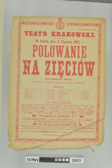 POLOWANIE NA ZIĘCIÓW (Le point de mire)