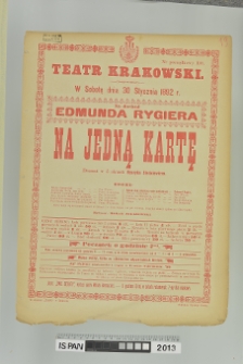 NA JEDNĄ KARTĘ