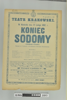 KONIEC SODOMY (Sodom's Ende)