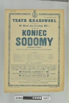 KONIEC SODOMY (Sodom's Ende)