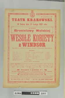 WESOŁE KOBIETY Z WINDSOR (Wesołe kumoszki z Windsoru)