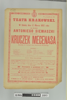 KRUCZEK MECENASA