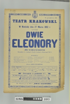 DWIE ELEONORY (Die beiden Leonoren)