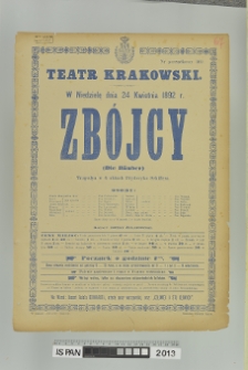 ZBÓJCY (Die Räuber)