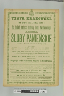 ŚLUBY PANIEŃSKIE