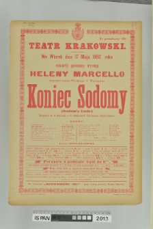 KONIEC SODOMY (Sodom's Ende)