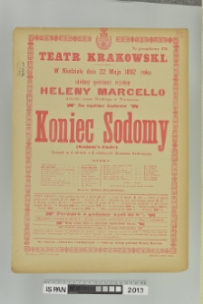 KONIEC SODOMY (Sodom's Ende)