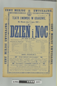 DZIEŃ I NOC (Le jour et la nuit)