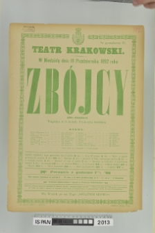 ZBÓJCY (Die Räuber)