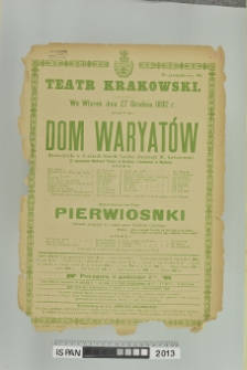 DOM WARYATÓW (Dom wariatów)