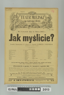 JAK MYŚLICIE?