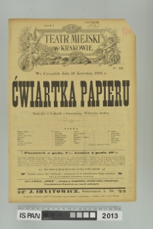 ĆWIARTKA PAPIERU