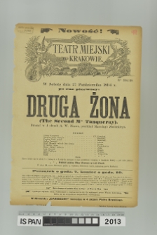 DRUGA ŻONA (The Second Mrs Tanqueray)
