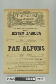 JESTEM ZABÓJCĄ