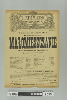 MAŁOMIESZCZANIE (Les bourgeois de Pont-Arcy)