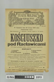 KOŚCIUSZKO POD RACŁAWICAMI