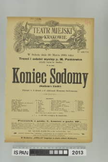 KONIEC SODOMY (Sodom's Ende)