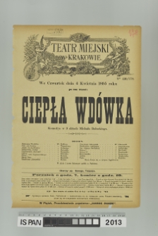 CIEPŁA WDÓWKA