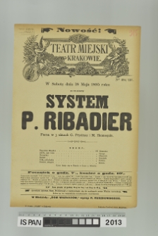 SYSTEM P. RIBADIER