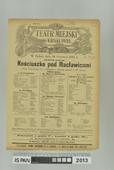 KOŚCIUSZKO POD RACŁAWICAMI