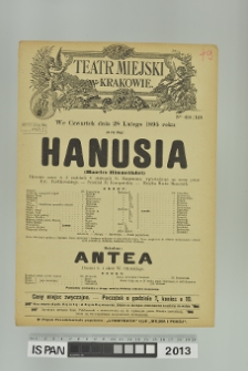 HANUSIA (Haneles Himmelfahrt)